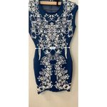 BCBGMAXAZRIA  Ellena‎ body con Dress Denim combo M Photo 3
