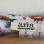 a.n.a  Cotton Fall Floral Sleeveless Tiered Sundress (Sz XL) Orange & Red Paisley Photo 3