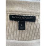 Banana Republic  Fisherman Long Sleeve Knit Pullover Rhinestone Crewneck Sweater Photo 2