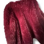 Vera Wang  - Faux Fur Jacket Burgundy Wine - Size Large - Worn Once Photo 1