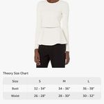 Theory ivory Compact Crepe knit sweater size medium nwt Photo 5