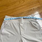 Athleta Brooklyn Pants Athletic Size 4 Abalone Grey Color Cream Ivory Photo 6