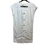 Marie Oliver Maria Oliver Andi Button Mini Dress in White Sz. XS Photo 1