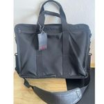 Tumi Alpha Expandalble Briefcase Black Canvas Laptop Bag 17" 2624D3 Photo 0