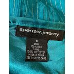 Vintage Spenser Jeremy 100% Silk Blue Sparkly Fairy Midi Skirt Size 6 Photo 4