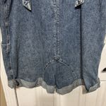 We The Free  Blue Denim Jumpsuit Romper Shortalls Size Medium Photo 4