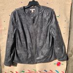 JM Collection Snake embossed fabric Gray Jacket 18 Photo 0