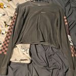 Vans Cropped Long Sleeve Checkerboard Top Photo 0