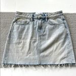 Current / Elliot The 5 Pocket Mini Denim Skirt Acid Wash Blue Zip Fly Sz 25 NWT Photo 2