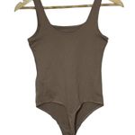Abercrombie & Fitch NEW  Soft A&F Tan Brown Sleeveless Tank Bodysuit Size Small S Photo 2