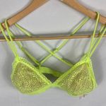 Victoria's Secret Neon Yellow Strappy Bralette Size Small Photo 0