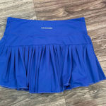 Gold Hinge  Pleated Tennis Skirt Blue Photo 1
