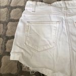 Paige  DENIM High Waisted White Denim Shorts Photo 7