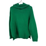 VICI Kelly Green Cowl Neck Sweater Ribbed Knit M holiday winter fall chunky Photo 1