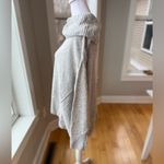 Christopher & Banks  Heather Gray Off the Shoulder Cowlneck Sweater Size Large Photo 2