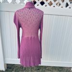 Dennis Basso  Lilac Open Front Cardigan Photo 9