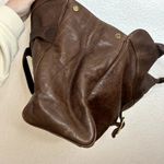 Foley and Corinna Leather Shoulder Bag Brown Gold Turnkey Boho Photo 11