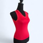 Maidenform  Vintage Y2K Red V-neck tank top Size 32 fits an XS to a Small NEW Photo 4