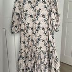 NWT Bel Kazan Lucy Dandelion Short Sleeve Drews Ivory Pockets Black Photo 4