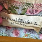 Natural Life The  Daphne Mixed Print Top Size Large Boho Two‎ Sided Raw Hem Photo 3