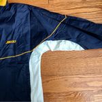 Brooks  Vintage Navy Yellow Windbreaker Pockets Jacket Women’s Size M Photo 3