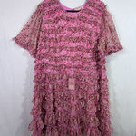 NEW Plus Size Ivy City Co Pink Floral Tiered Stacy Dress Size 16W Romantic Photo 0