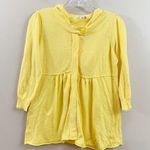 Anthropologie Moth Hooded Button Down Yellow Cardigan Photo 0