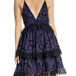 Kendall + Kylie NWT  Lace Baby Doll Dress in Navy Photo 0