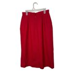 Vintage Evan Picone 100% Wool Skirt Womens Size 8 Red Lined Union Made USA Photo 5