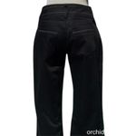 Cache  White Whip Stitch Trim Stretch Black Jean Pant Boot Cut New NWT $118 Photo 5