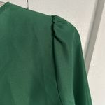 J.Crew Green Tear Drop Button Cuff Blouse Photo 5