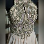 Jovani Elegant Beaded Pink Long Prom Dress Photo 4