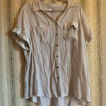 Westport  Top Blouse Beige Buttons Women 3X Shirt Clothing Summer Clothes Photo 0