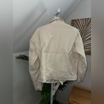 Good American  Oversized Faux Leather Moto Jacket- White Womens‎ XXS Photo 6