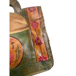 Gabby New York Women’s all leather vintage purse handbag SKU 1068 Green Photo 4