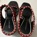 Antonio Melani Antonio Melanie red, black & white slip on shoes size 8.5 Photo 2