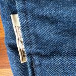 Denim shoulder Bag‎ with Wooden closure Blue Photo 2