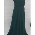Birdy Grey  Kira Dress‎ Chiffon Emerald Size XXL Bridesmaids Prom One Shoulder Photo 7
