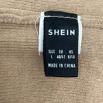 SheIn Women’s Sweater Open Cardigan Color Block Long Sleeve Long Length SZ 8/10 Photo 2