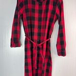 Place XS Women's Cotton Long Sleeve Buffalo Check Mini Shirt Dress Photo 1