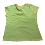 Daisy Fuentes Sleepwear Green Ribbed T-Shirt Size L Photo 1
