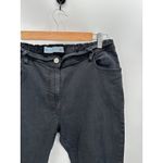 Anthology Jeans Women 16 LONG Black Denim Slim Stretch Waist Pockets Photo 2