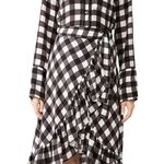 Marissa Webb Gingham Plaid Wrap Dress Xsmall Size XS Photo 1