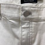 White House | Black Market White House, black market, white denim, rhinestones embellished skirt size 10 Photo 5