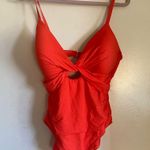 La Blanca Women's Standard Island Goddess Twist Keyhole One Piece Swimsuit SZ 14 Photo 4