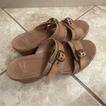 Dansko  Jessie Sand Lizard Two Strap  Leather Wedge‎ Heel Sandals Sz 39 US 8.5/9 Photo 7
