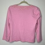 Peter Nygard  Beaded Cardigan‎ Sweater Pink as is Photo 3