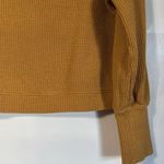 Sanctuary Mustard Yellow Long Sleeve Highline Waffle Knit Top Size M Photo 8