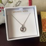 Michael Kors Silver Brass Necklace MKJ7326040 NEW Photo 0