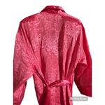 Victoria's Secret NWT gold label Victoria Secret pink/coral color satin full length robe SZ‎ small Photo 3